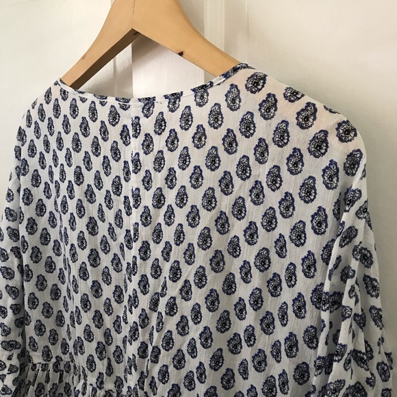 Soft Joie Ulyana gauze printed peasant blouse RUNS LARGE - Picture 10 of 13